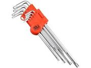 CHAVE TORX ( 09 PÇS ) LONGA C/ 2FUROS 607711