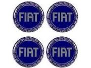 EMBLEMA CALOTA ( FIAT ) 48MM   AZUL      48002