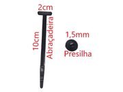 ABRAÇADEIRA T NYLON C/ FIVELA GRAVATA (10PÇS) PRETA P1455P