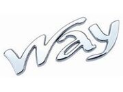 EMBLEMA FIAT ( WAY ) UNO 2011/.. CROMO SA972CR