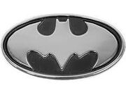 EMBLEMA ( MORCEGO BATMAN ) CROMADO/ PRETO 20521
