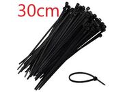 ABRAÇADEIRA NYLON 30CM 4,8MM (100PÇS) PRETA 7571