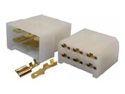 KIT CONECTOR 6 VIAS 6.3MM C/TERMINAIS ETE7506