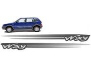 FAIXA LATERAL FIAT UNO WAY 04/11 BRANCA/PRETA 932217