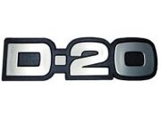 EMBLEMA GM ( D-20 ) D20  CINZA LATERAL  604CZ