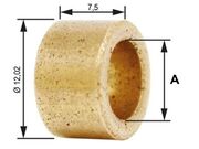 BUCHA MOTOR PART 12,02MM X 7,5MM (10PÇS)     BC1-0126-00