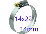 ABRAÇADEIRA SEM-FIM 14X22MM 14MM (10PÇS) FAB1422P
