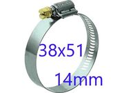ABRAÇADEIRA SEM-FIM 38X51MM 14MM (10PÇS) FAB3851