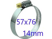 ABRAÇADEIRA SEM-FIM 57X76MM 14MM (10PÇS) FAB5776P