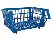 CESTO PLASTICO AZUL  ENCAIXAVEL 26X34X44CM CEPA10